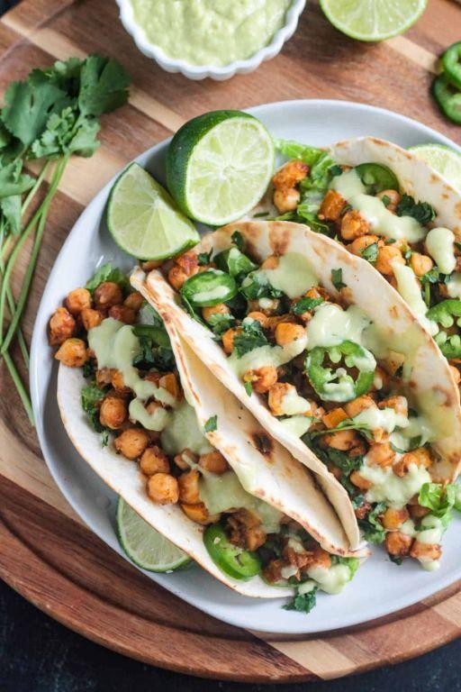Vegan Split Pea Tacos with Avocado and Lime