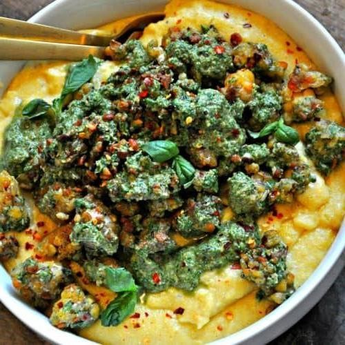 Vegan Tempeh Protein Pasta with Pesto