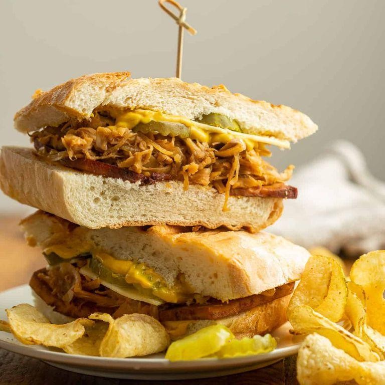Vegan Tofu Cubano Sandwich