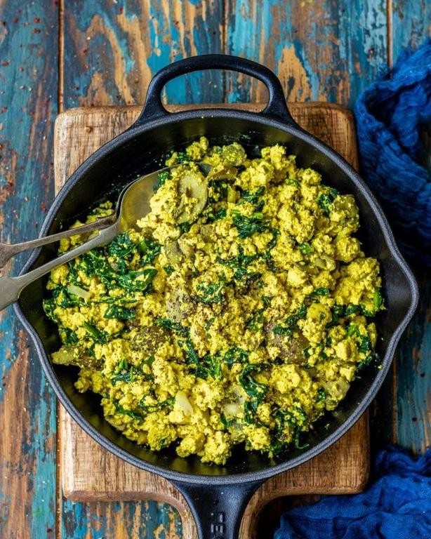 Vegan Tofu Scramble with Kale