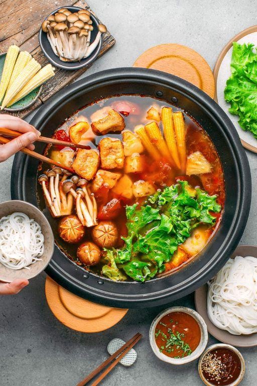 Vegan Vietnamese Tofu Hotpot