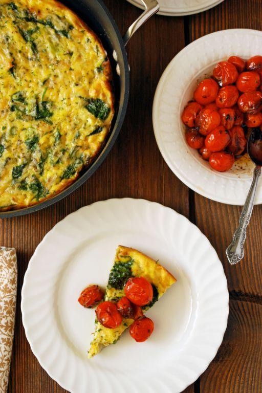 Vegetable Frittata with Cherry Tomatoes