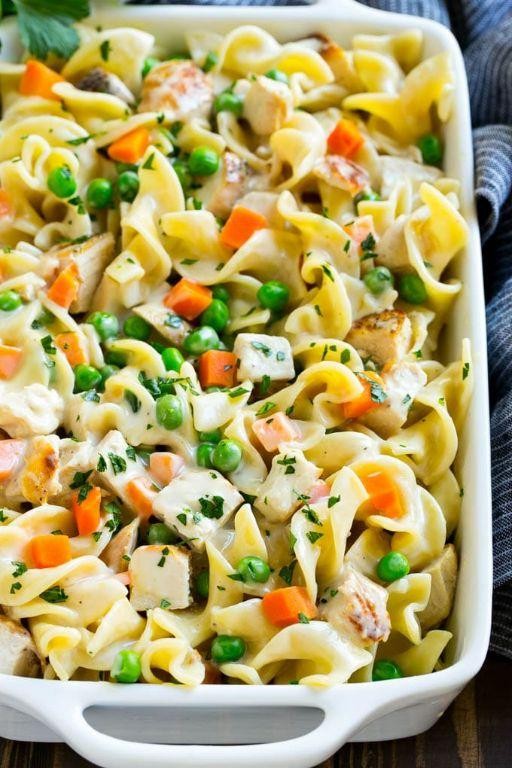 Vegetable and Egg Noodle Casserole