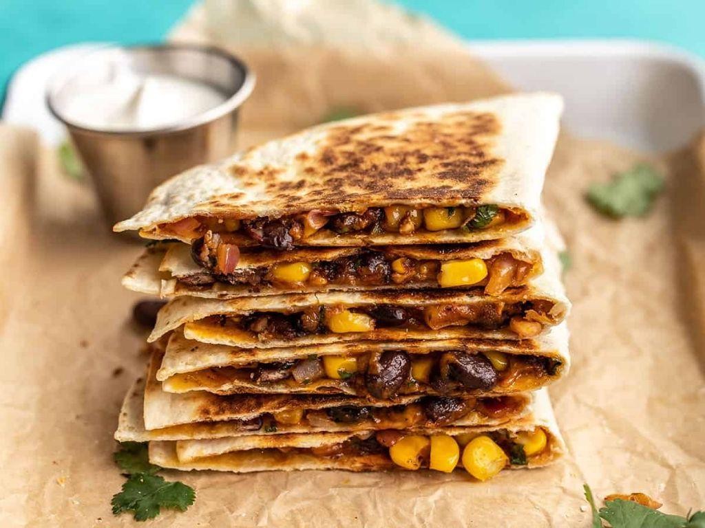 Vegetarian Black Bean Quesadillas