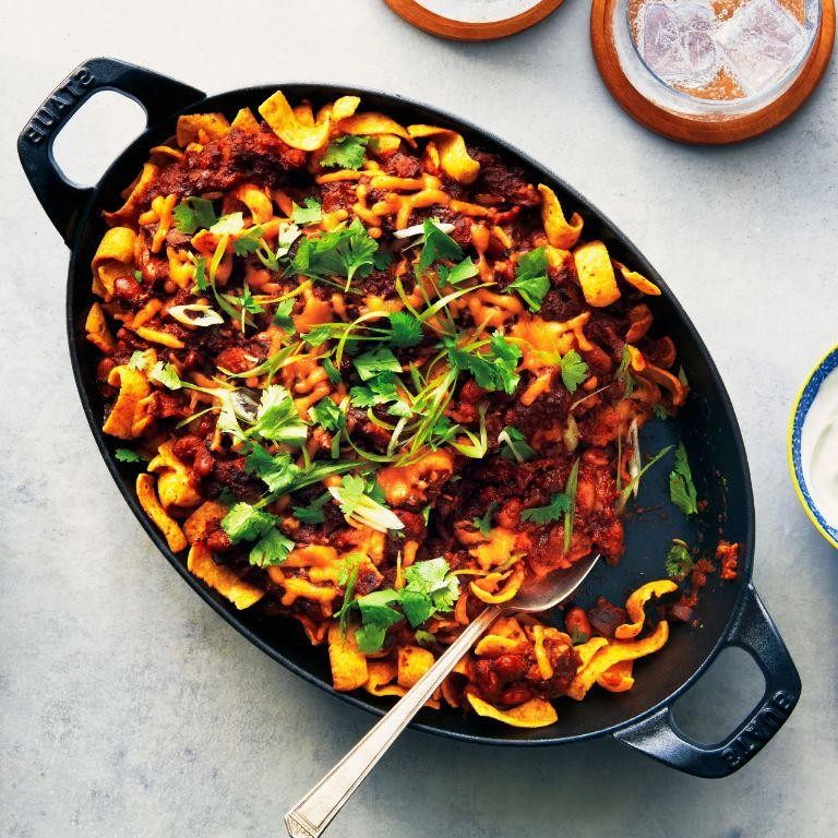Vegetarian Chili Frito Pie