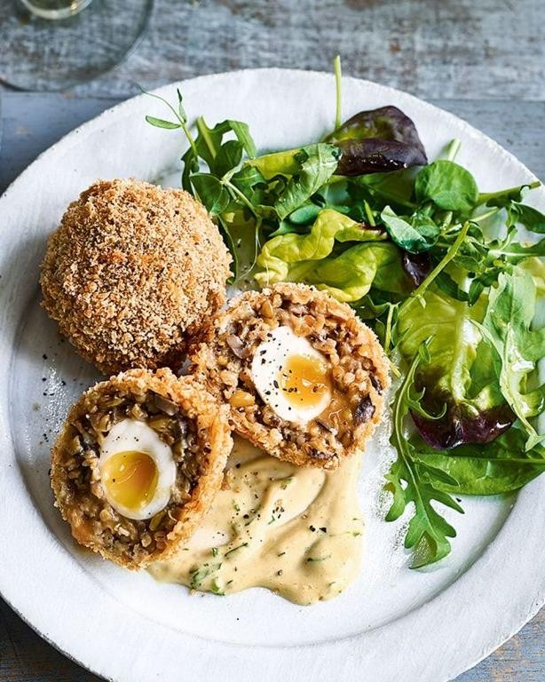Vegetarian Mushroom Scotch Eggs