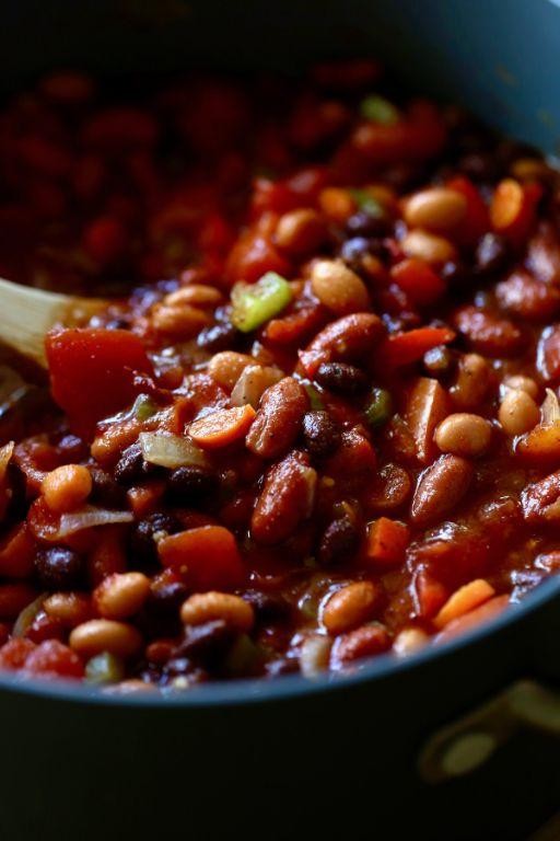 Vegetarian Three-Bean Chili