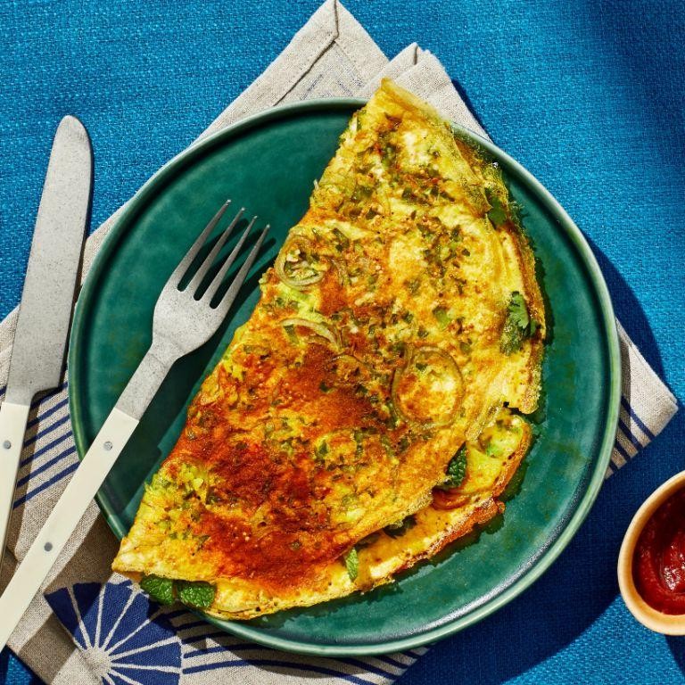 Veggie Omelette Crepes