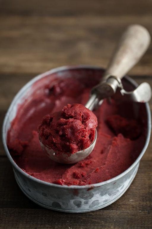 Velvety Blackberry Sorbet