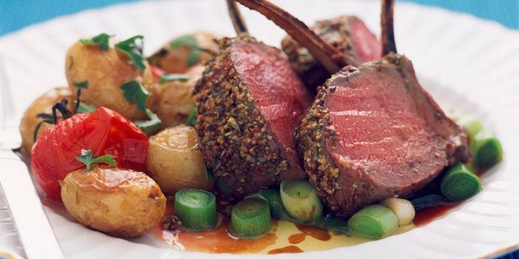 Venison Roast with Mustard Garlic Crust