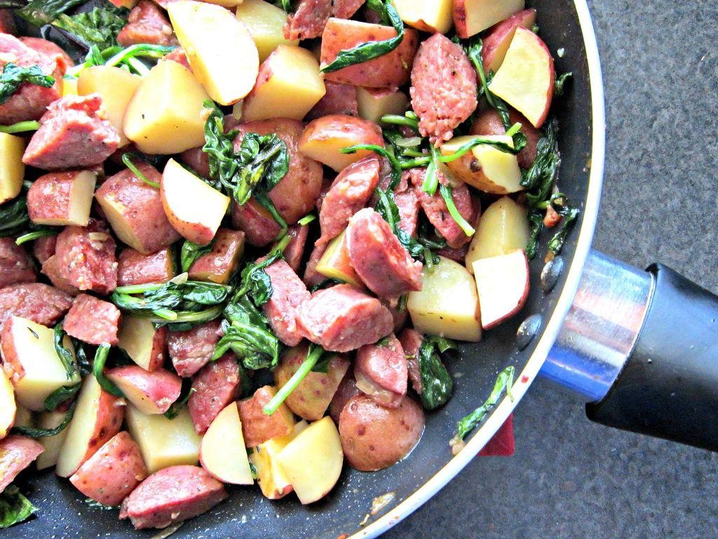 Venison Sausage Breakfast Skillet with Veggies