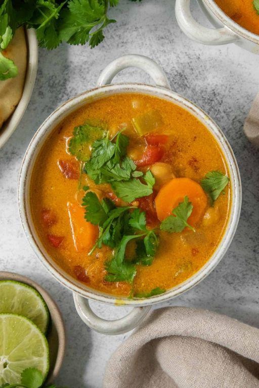 Vibrant Thai Coconut Curry Soup