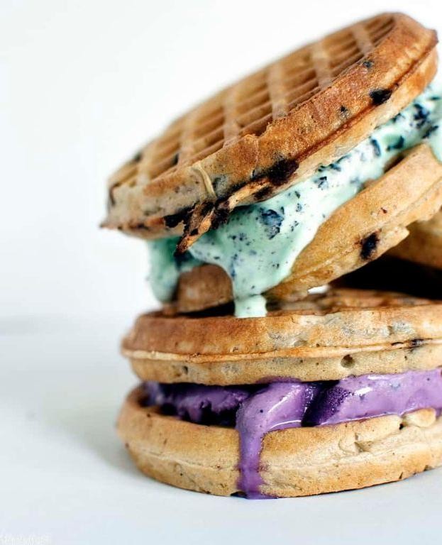 Wacky Waffle Ice Cream Sandwiches