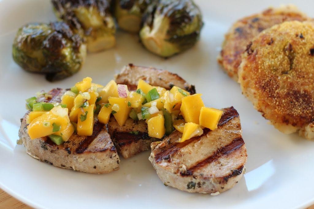 Wahoo with Mediterranean Salsa