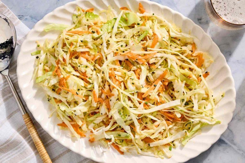 Warm Cabbage and Carrot Salad with Mustard Vinaigrette