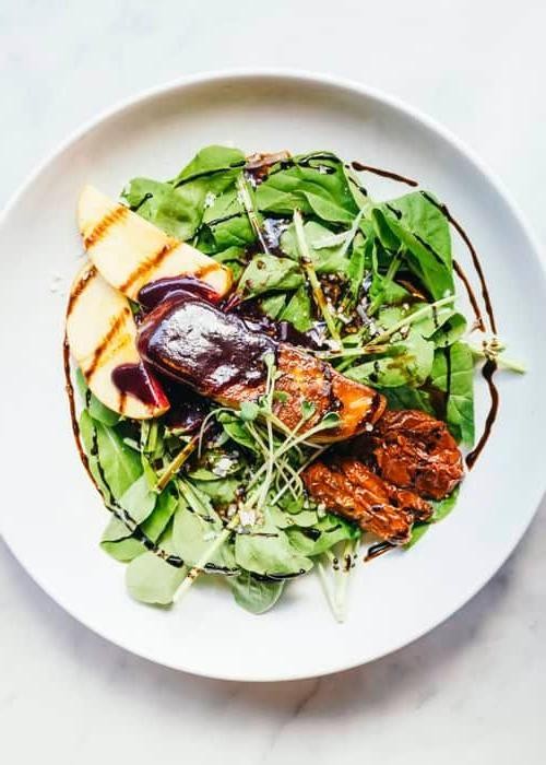 Warm Foie Gras Salad with Baby Greens