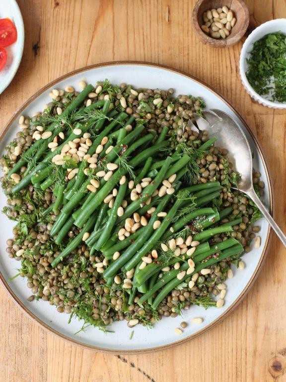 Warm Haricot Vert and Lentil Salad