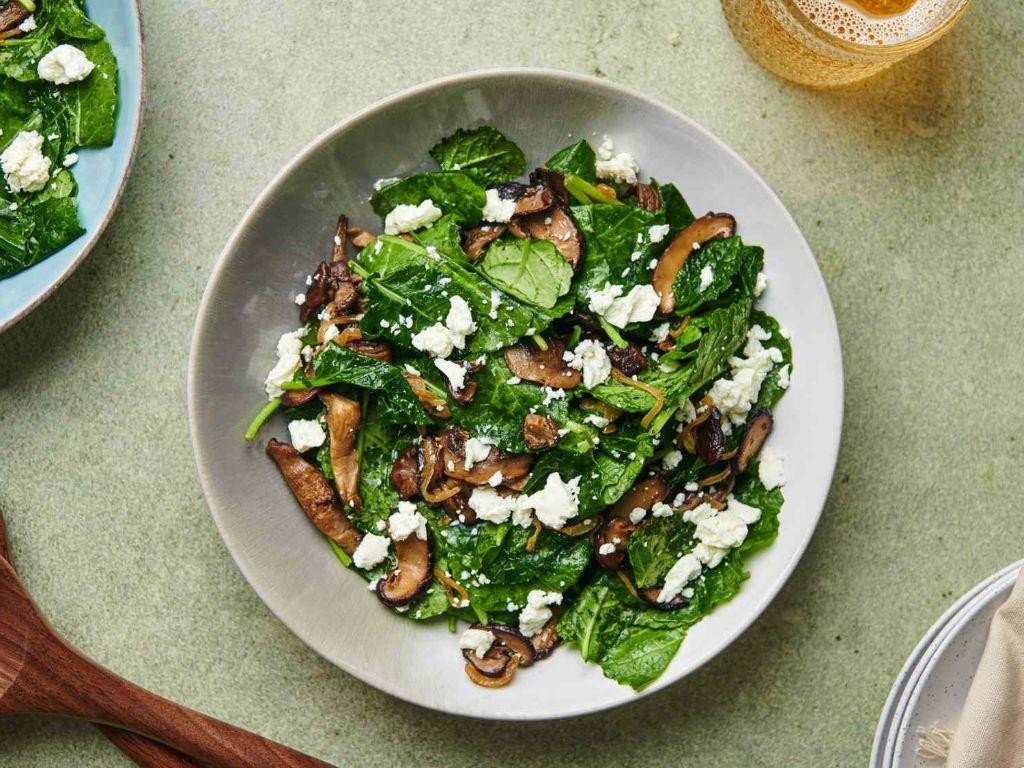 Warm Kale and Mushroom Medley