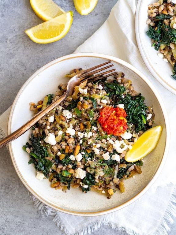 Warm Lentil Salad with Caramelized Onions