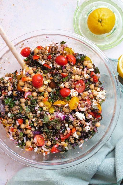 Warm Lentil Salad with Mustard Vinaigrette