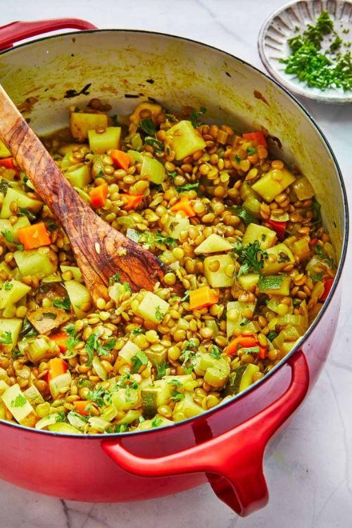 Warm Lentil and Vegetable Stew