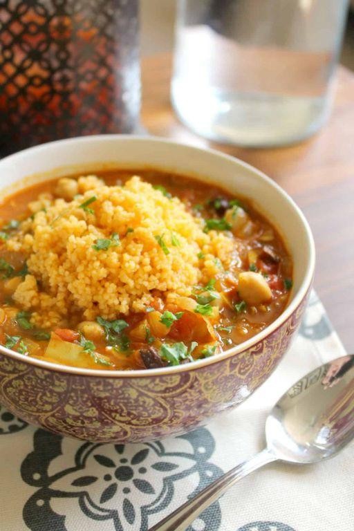 Warm Moroccan Couscous Soup