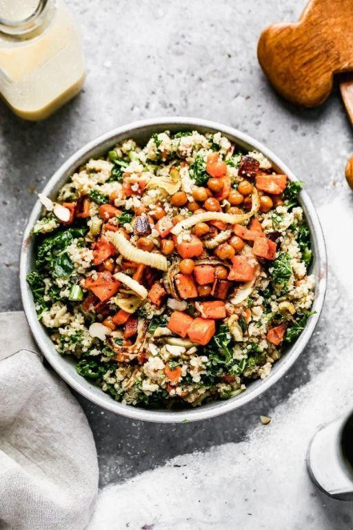 Warm Quinoa and Kale Salad