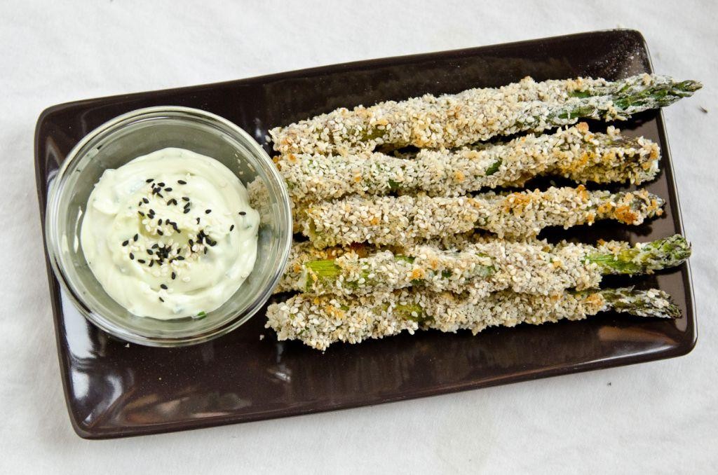 Wasabi Asparagus Bites