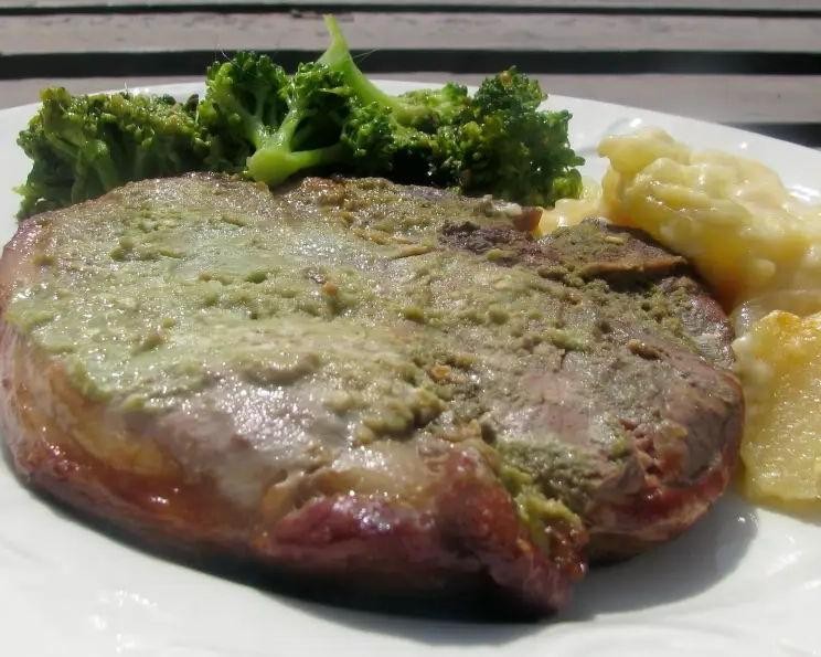 Wasabi Sauce Glazed Pork Chops