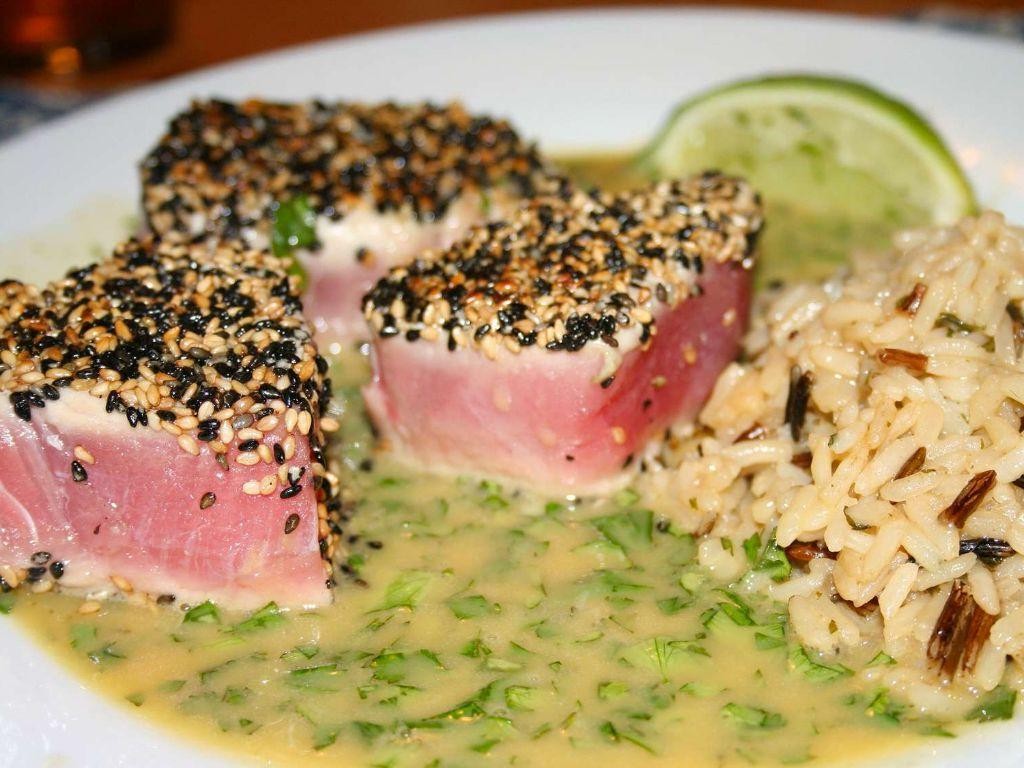 Wasabi Sauce Marinated Tuna
