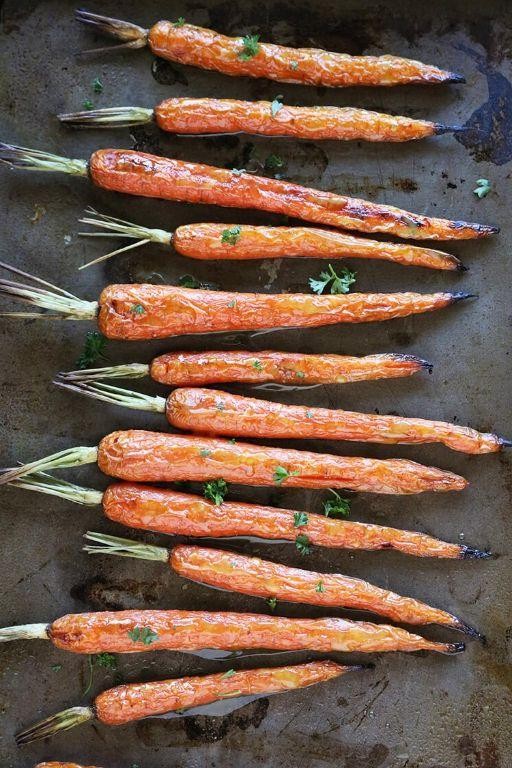 Wasabi and Honey Glazed Carrots