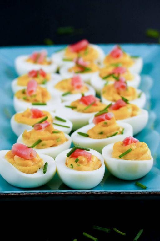 Wasabi-Infused Deviled Eggs