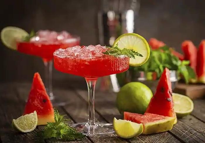 Watermelon Mint Margarita with Tequila