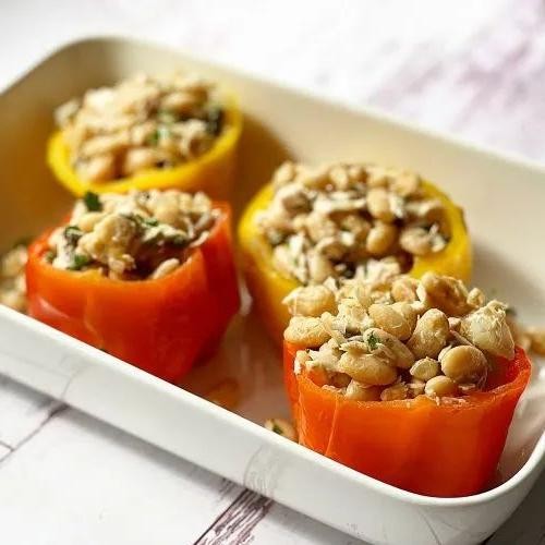 White Bean Stuffed Peppers