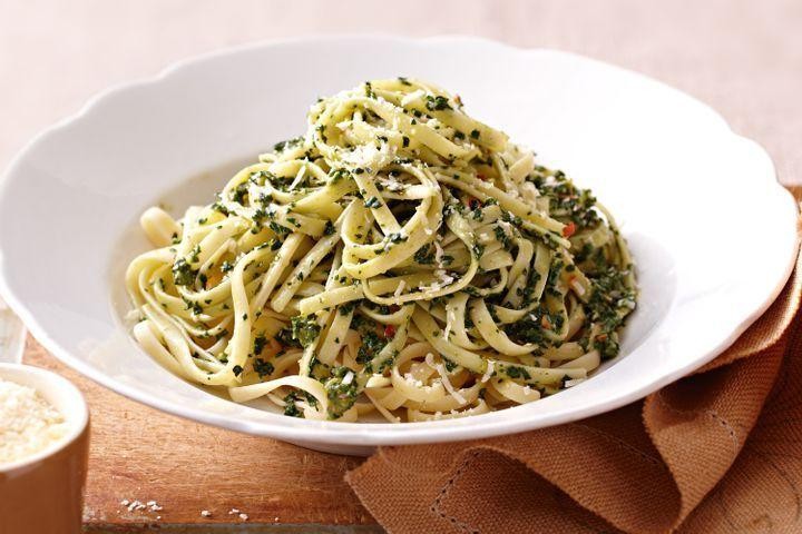 White Cabbage Pesto Pasta