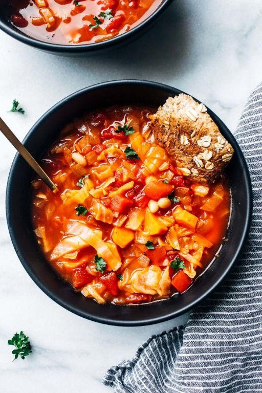 White Cabbage and Bean Chili
