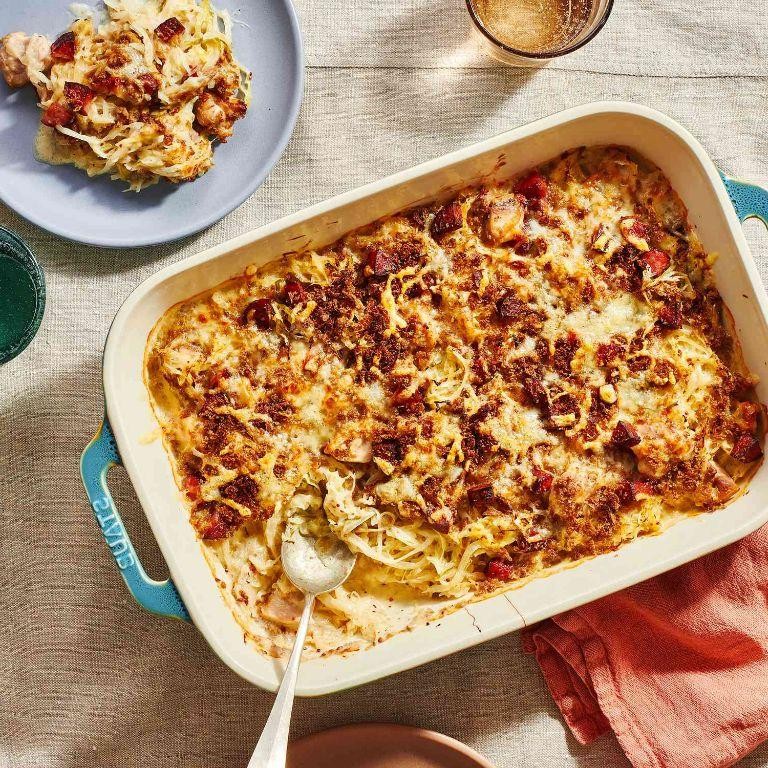 White Cabbage and Chicken Casserole