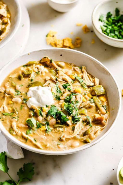 White Chicken Chili with Cumin and Coriander