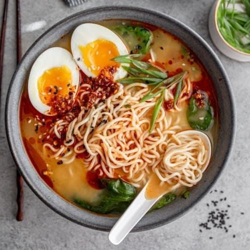 White Miso and Garlic Ramen