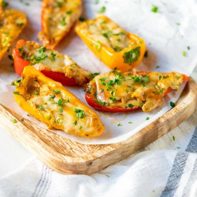 White Yam and Cheese Stuffed Peppers