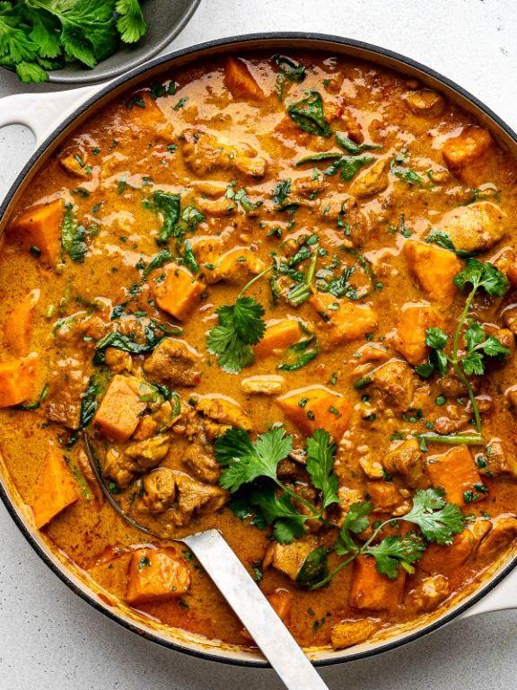 White Yam and Chicken Curry