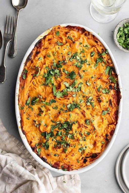 White Yam and Lentil Casserole