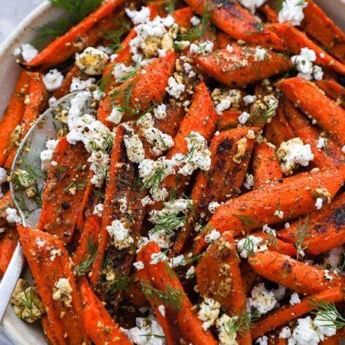 Whole Carrot and Feta Cheese Bake