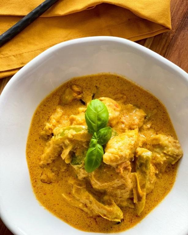 Whole Catfish with Coconut Curry