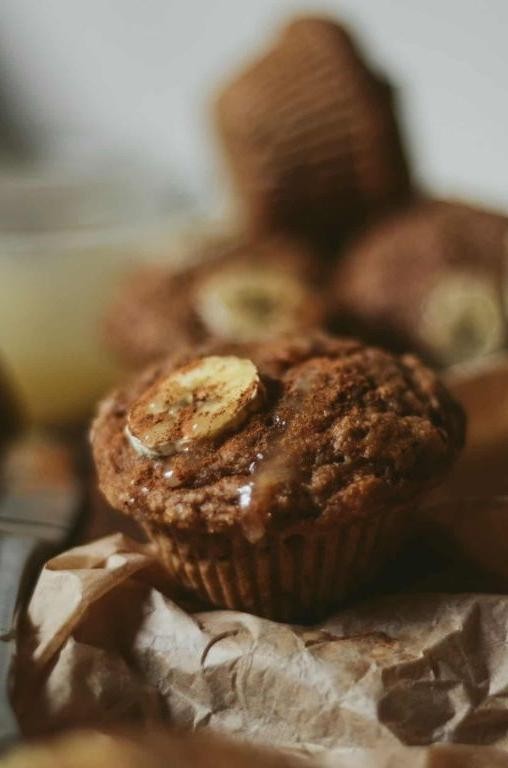 Whole Wheat Applesauce Banana Muffins