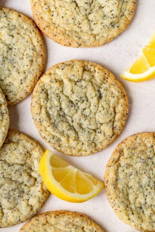 Whole Wheat Lemon Poppy Seed Cookies