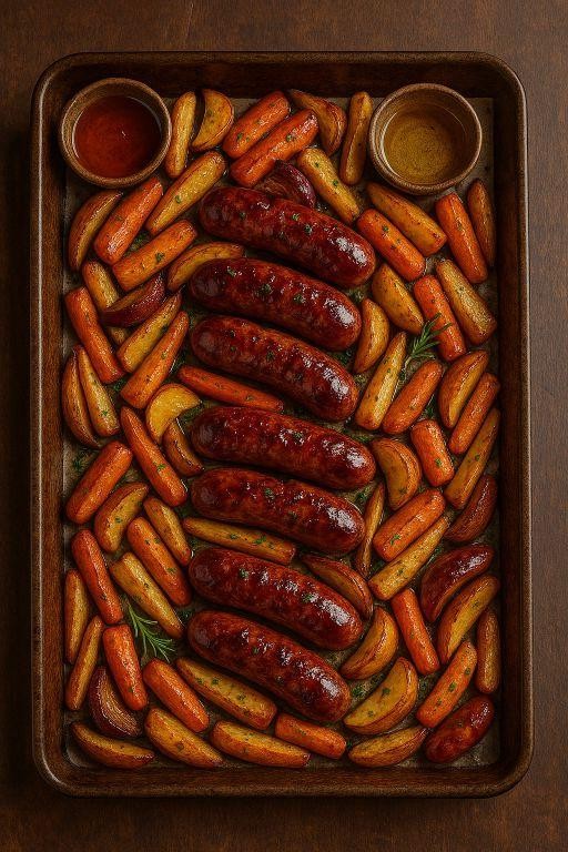 Wild Boar Sausages with Apple Slaw