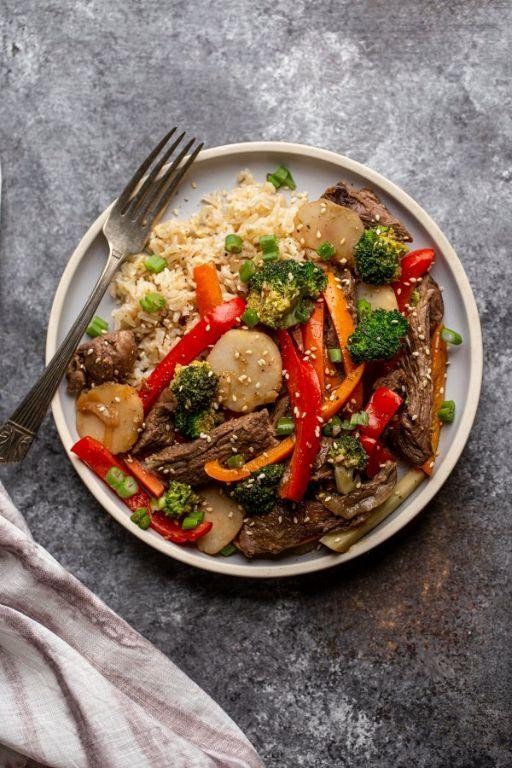 Wild Hog Backstrap Stir-Fry with Vegetables