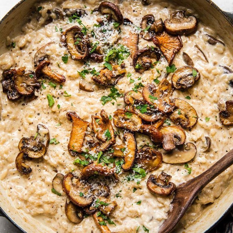 Wild Mushroom Risotto with Espagnole