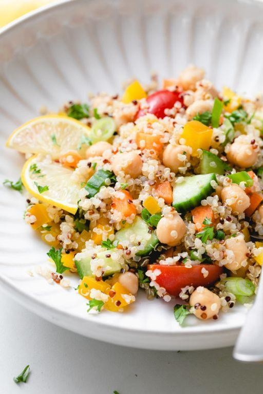 Yellow Bean and Quinoa Salad with Lemon Dressing